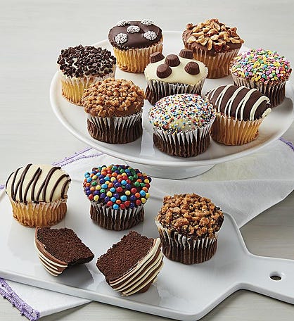 Birthday Chocolate-Dipped Cupcakes